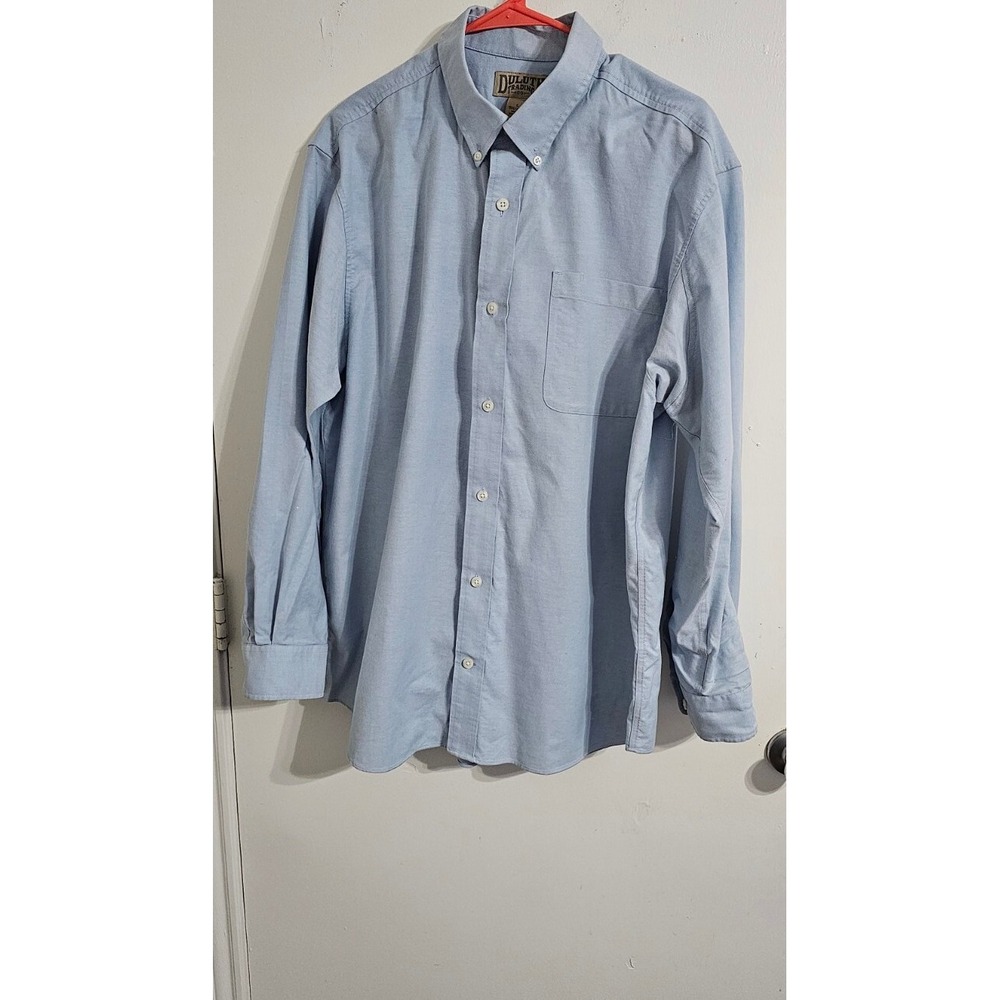 Duluth‎ Trading Co Button-Down Shirt Mens Size Large Burlyweight Chamois Work